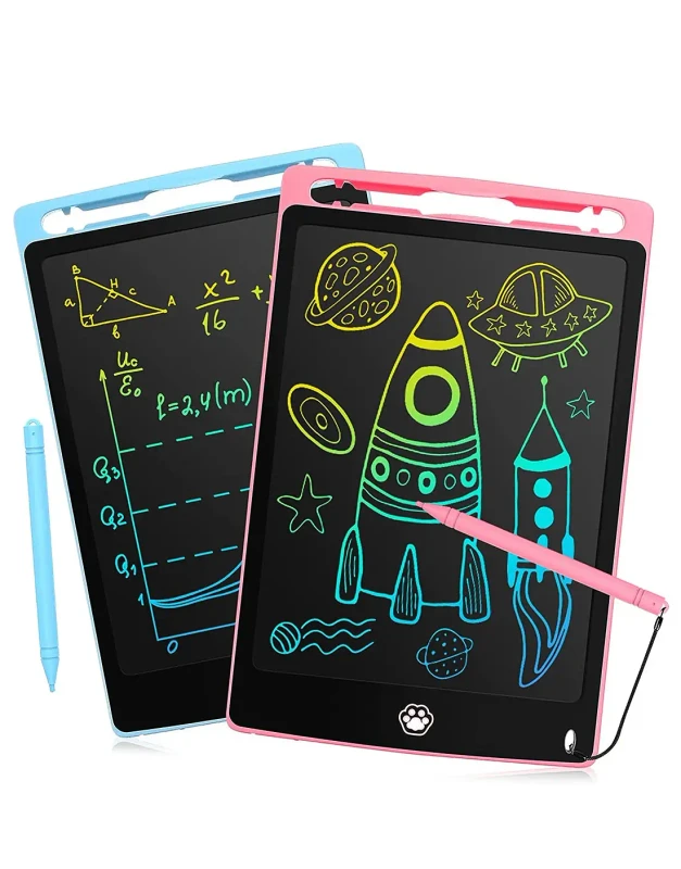 8.5-inch colorful LCD writing tablet with stylus pen for kids' drawing and learning